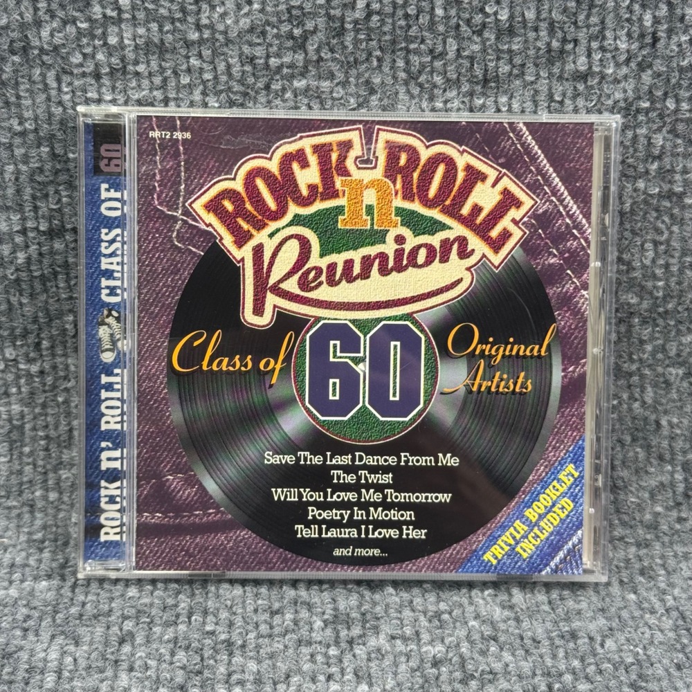 Rock n' Roll Reunion Class of 60 CD Original Artists Trivia Booklet RRT2 2936